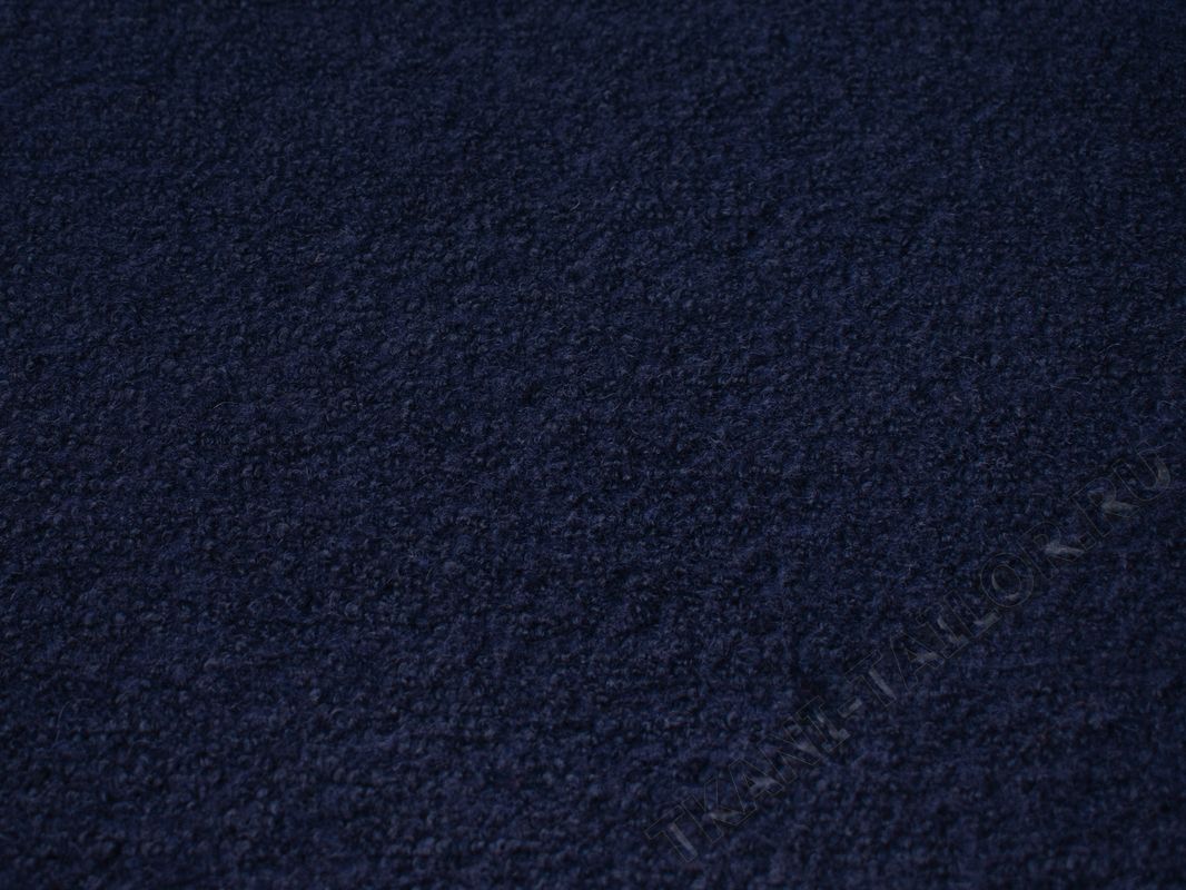 Пальтовая ткань темно-синяя - фото 2