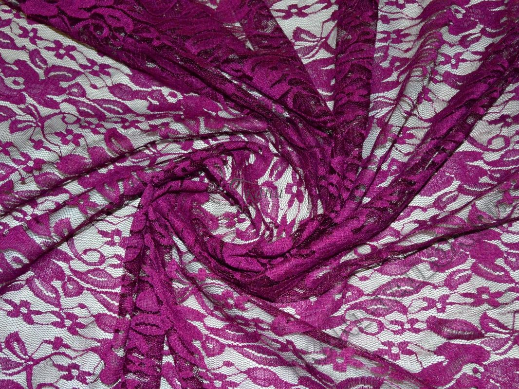 Гипюр фиолетовые цветы 0006 - фото 4
