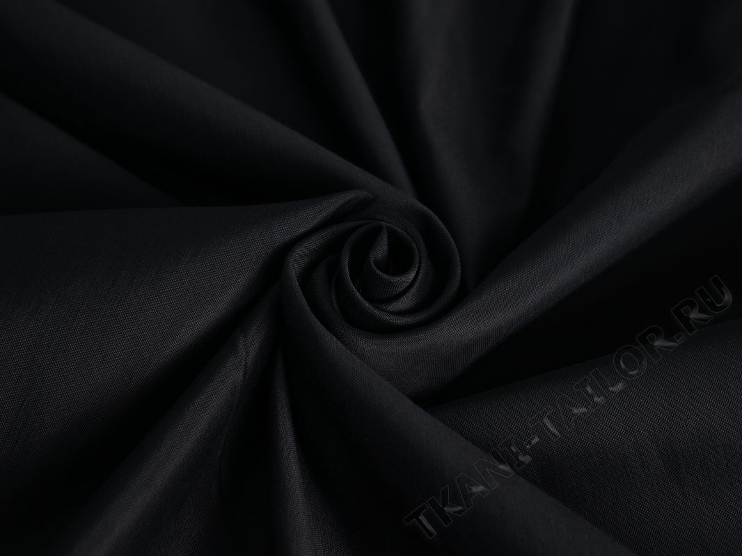 Костюмная ткань черная - фото 1