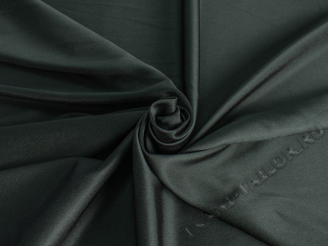 Костюмная ткань темно-зеленая - фото 1