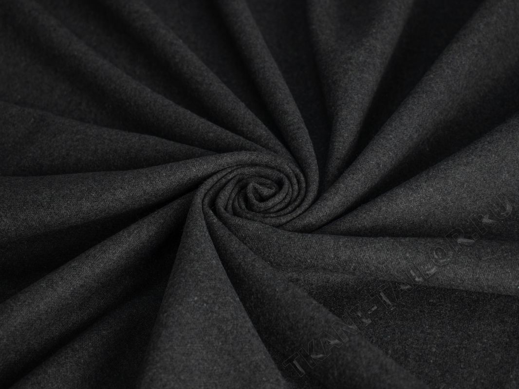 Костюмная ткань темно-серая - фото 1