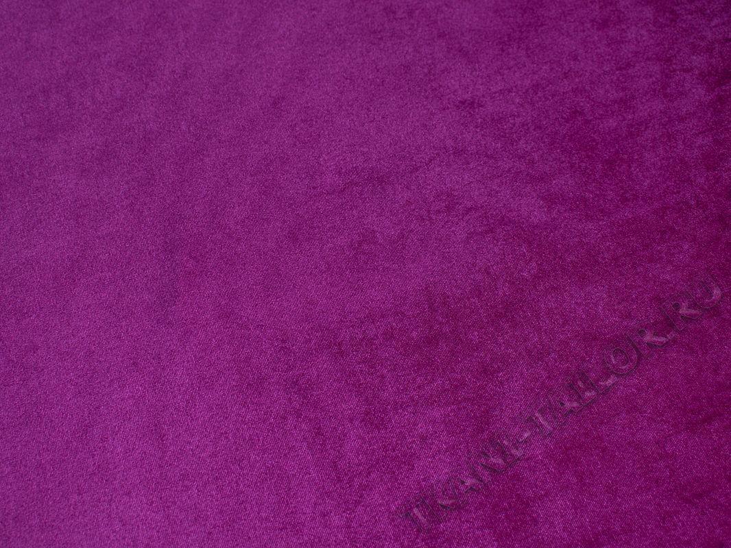 Бархат-стрейч фиолетовая фуксия - фото 2