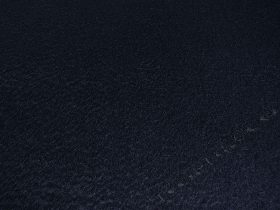 Темно-синяя пальтовая ткань с ворсом - фото 2