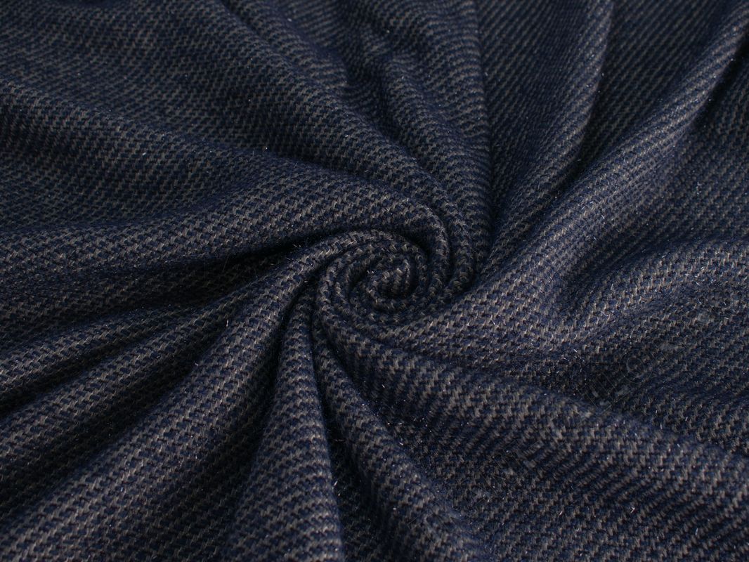 Пальтовая ткань серо-синяя - фото 1