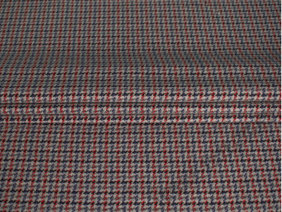 Пальтовая ткань разноцветный принт гусиная лапка