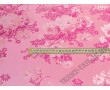 Китайский шелк розовый с цветами