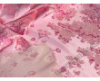 Китайский шелк розовый с цветами
