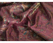 Китайский шелк фиолетовый цветочный узор