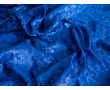Китайский шелк синий орнамент с драконами