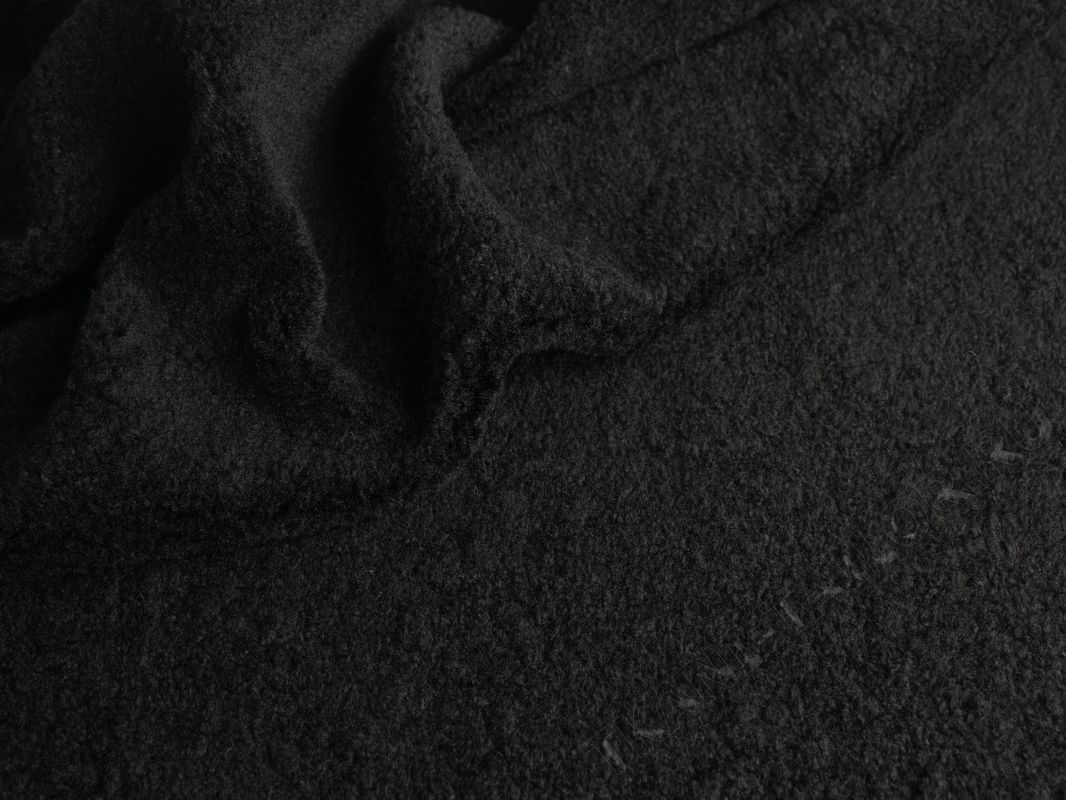 Мех искусственный короткий ворc черный - фото 2