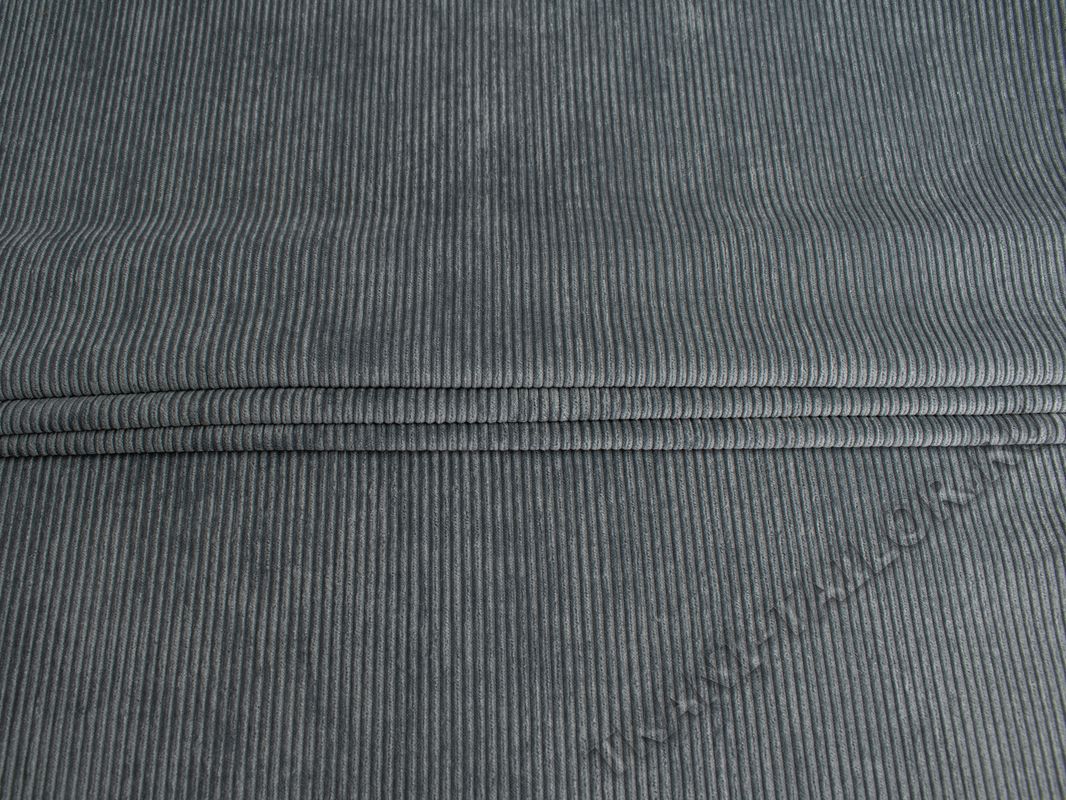 Вельвет крупный серого цвета - фото 1