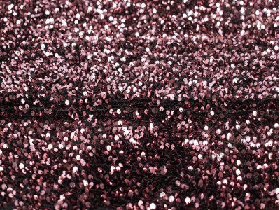 Пайетки на бархате черно-розовые