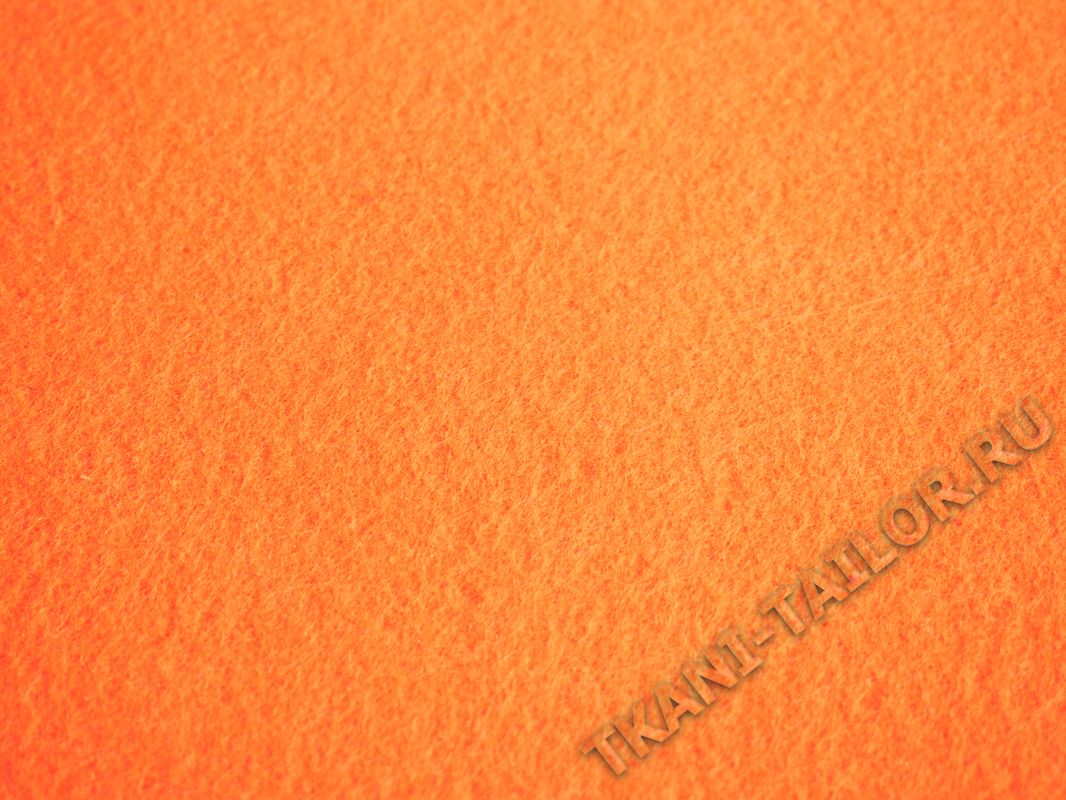Фетр оранжевого цвета - фото 1