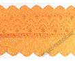 Шитье ткань с фестонами светло-оранжевая