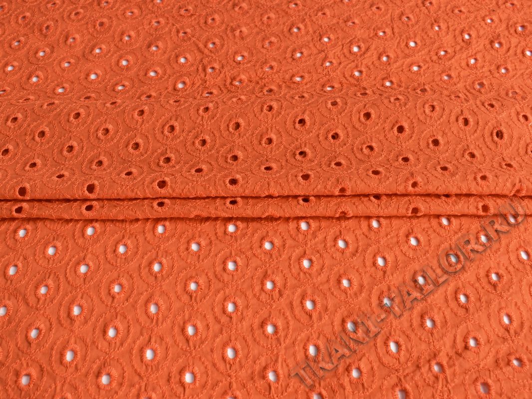 Шитье ткань темно-оранжевая - фото 1
