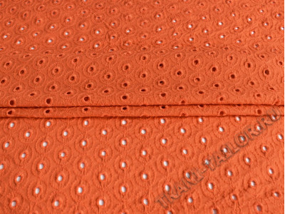 Шитье ткань темно-оранжевая