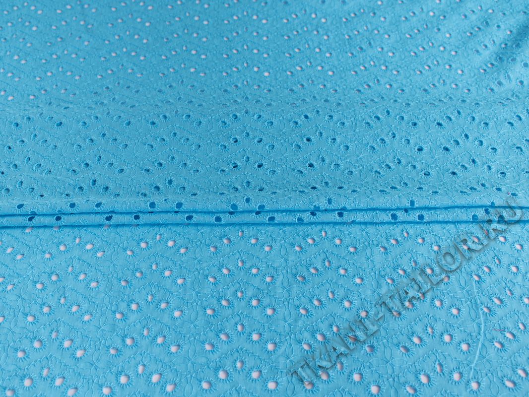 Шитье ткань голубая - фото 4