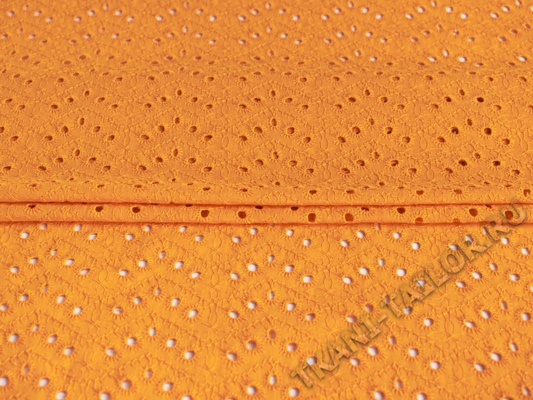 Шитье ткань светло-оранжевая - фото 4