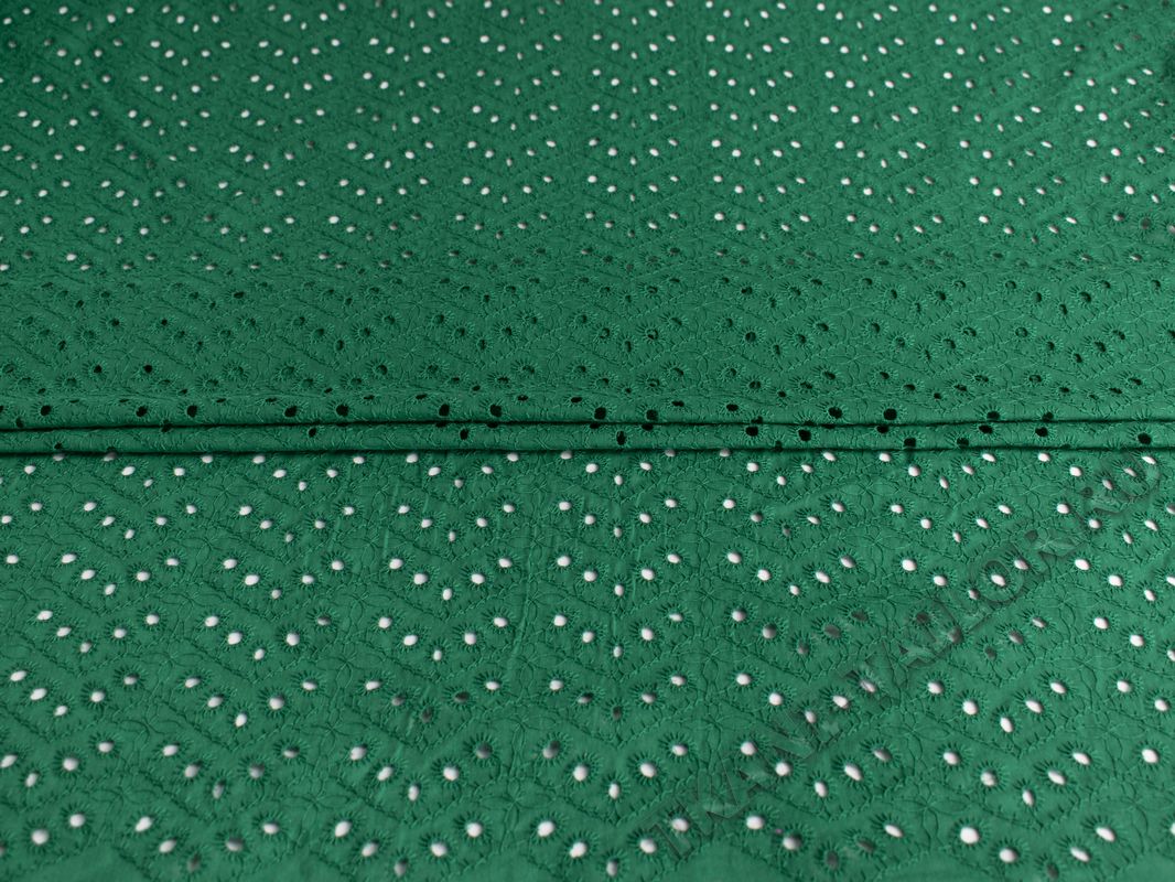 Шитье ткань темно-зеленого цвета - фото 4