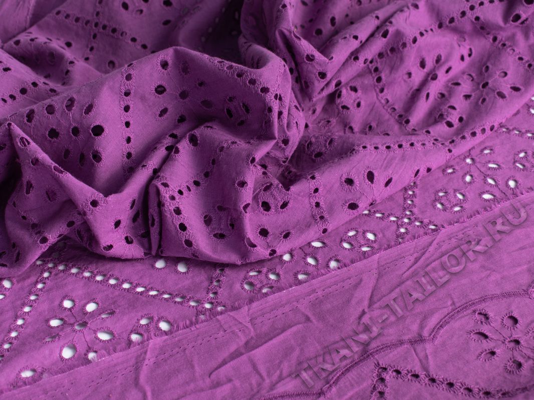 Шитье ткань фиолетовая - фото 3