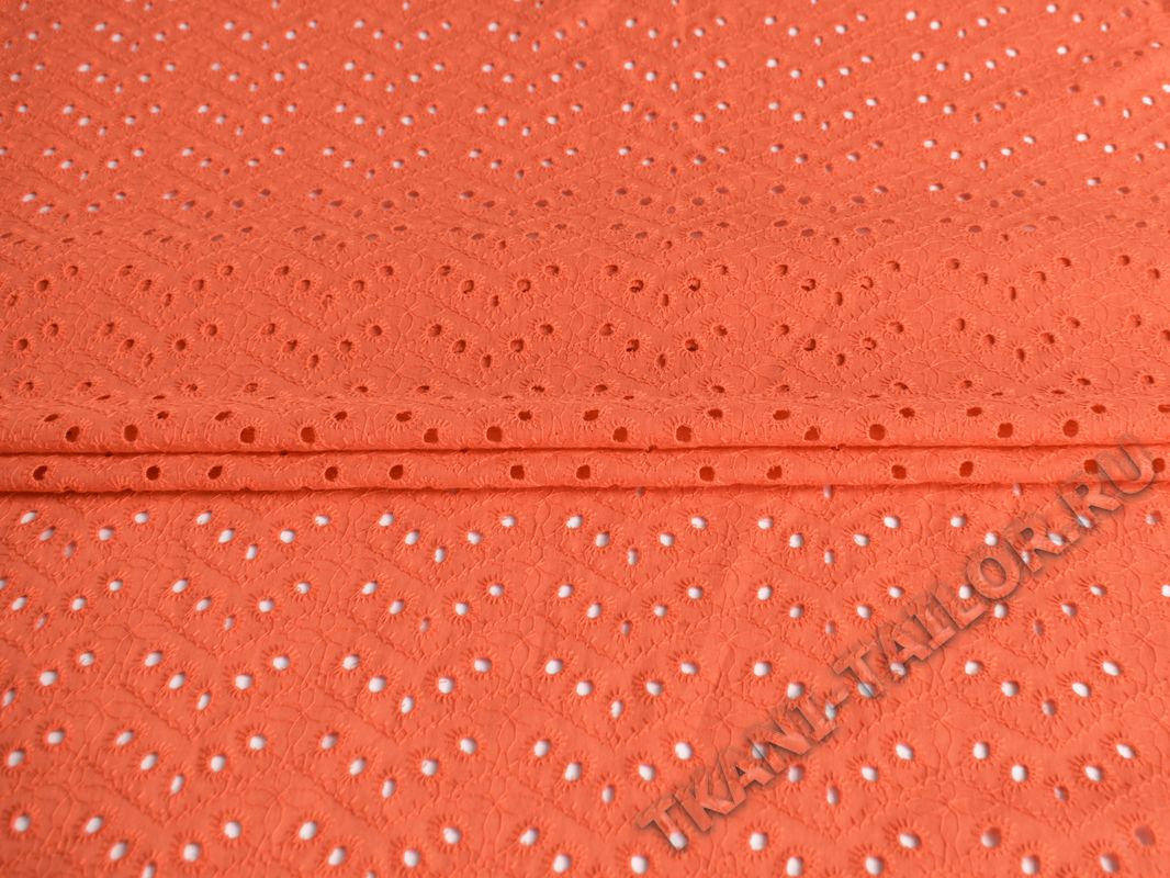 Шитье ткань оранжевого цвета - фото 1