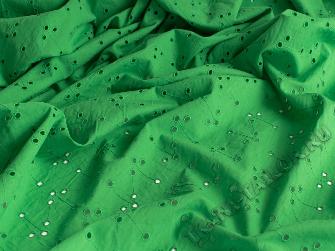 Шитье ткань зеленая - фото 3