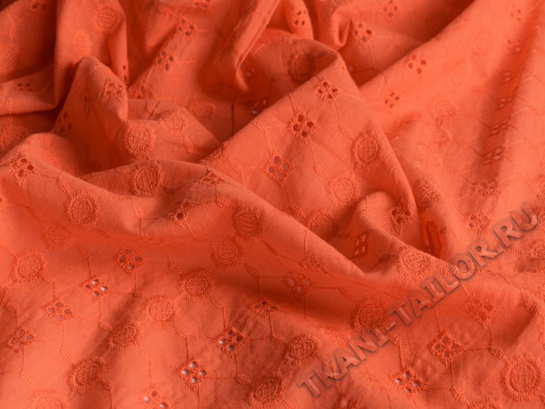 Шитье ткань оранжевая - фото 3