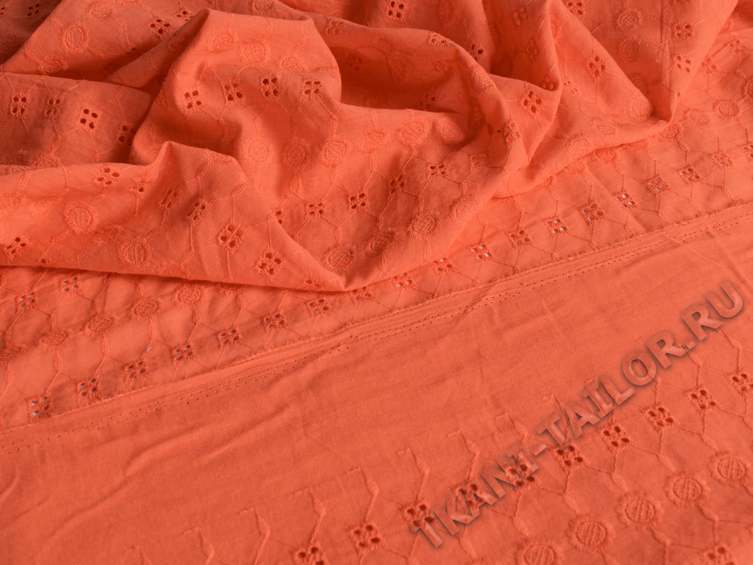 Шитье ткань оранжевая - фото 4