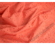 Шитье ткань с фестонами цвет оранжевый