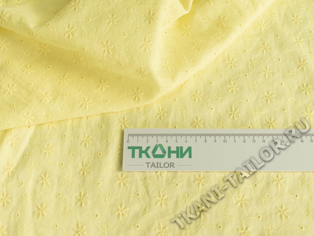 Шитье ткань светло-желтого цвета - фото 2