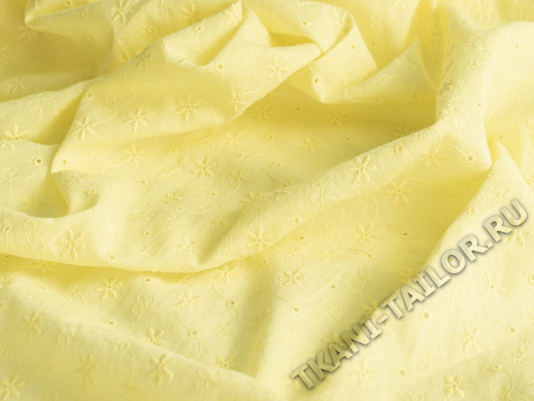 Шитье ткань светло-желтого цвета - фото 3
