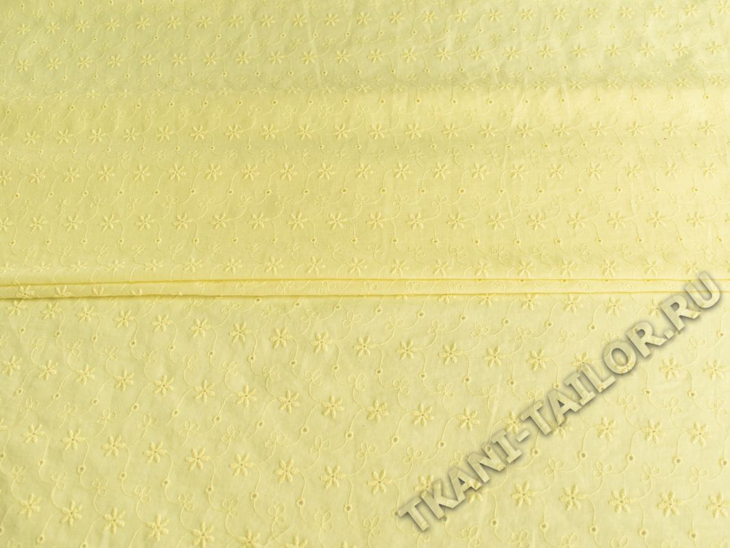 Шитье ткань светло-желтого цвета - фото 4