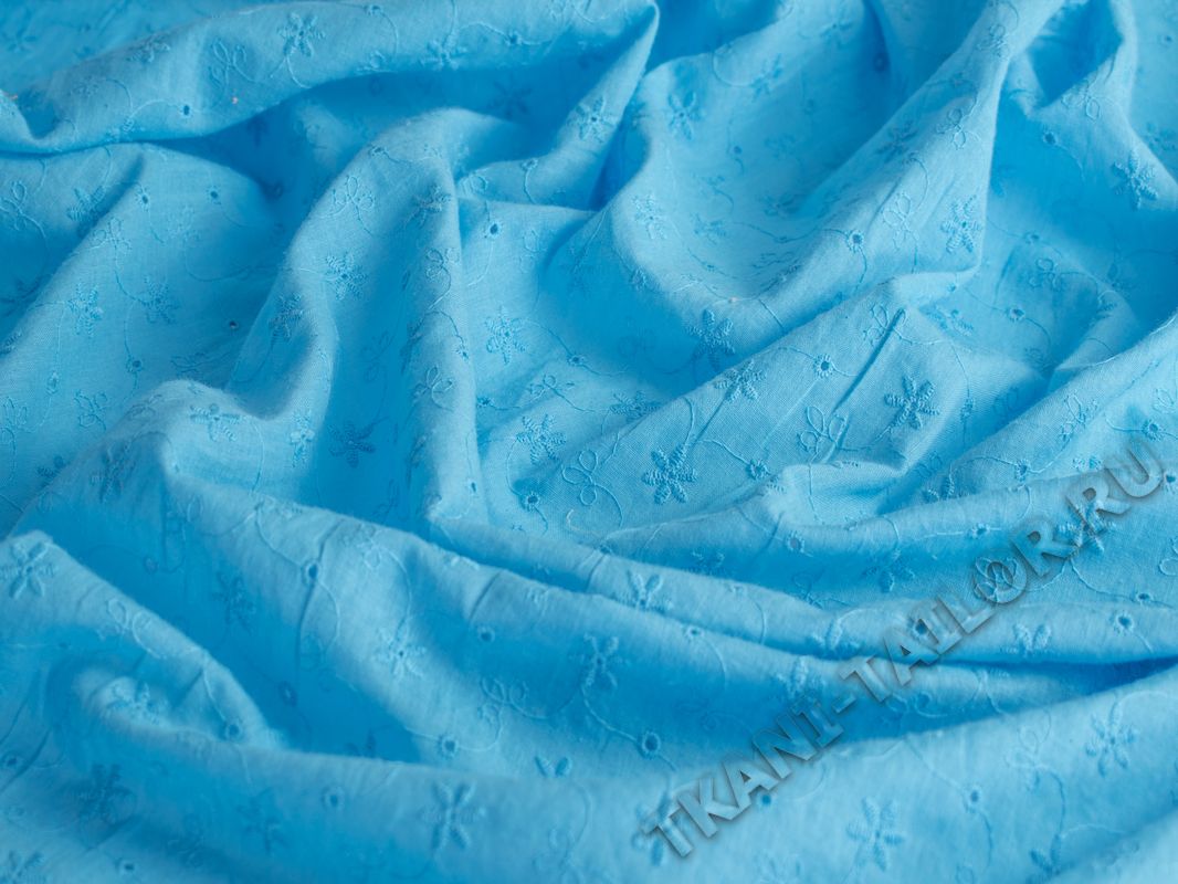 Шитье ткань голубого цвета - фото 3