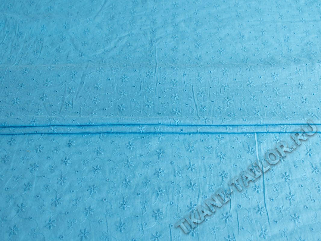 Шитье ткань голубого цвета - фото 4