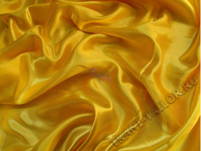 Атласная ткань желтая