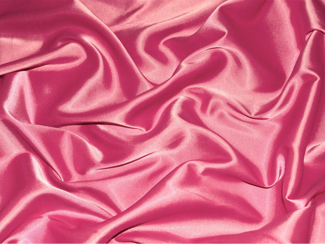 Атлас-стрейч плотный розовый - фото 1