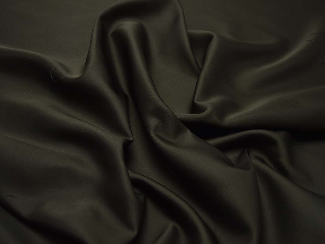 Костюмная ткань цвет темный хаки - фото 1